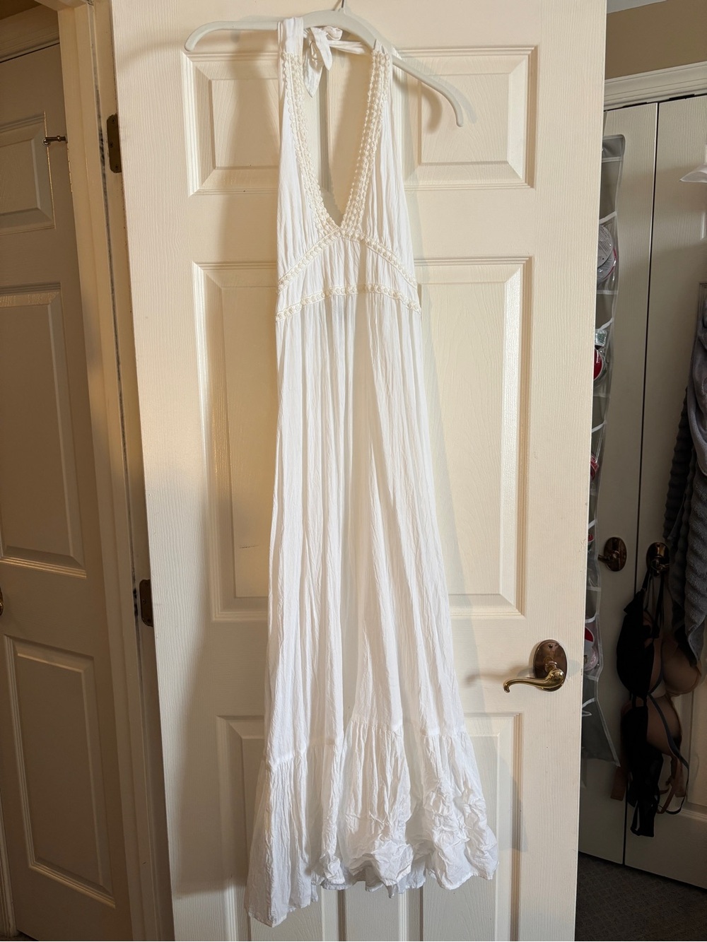 Tommy Bahama White Halter Maxi Dress
